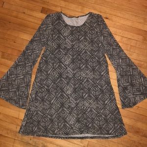 Long bell sleeved dress